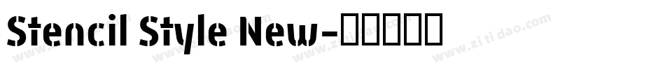 Stencil Style New字体转换